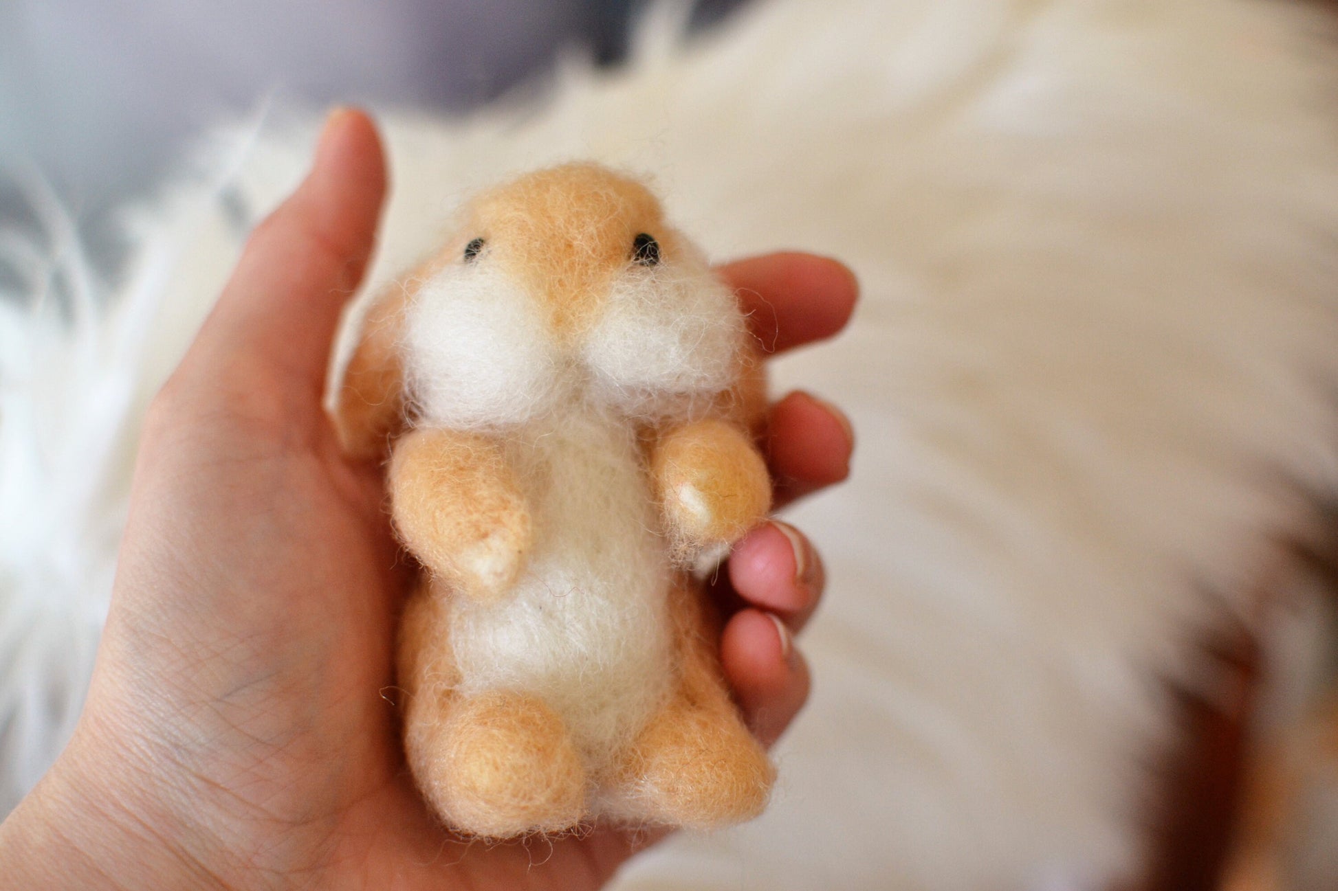 Easter bunny needle felted. felted bunny with egg easter gift needle felted animals