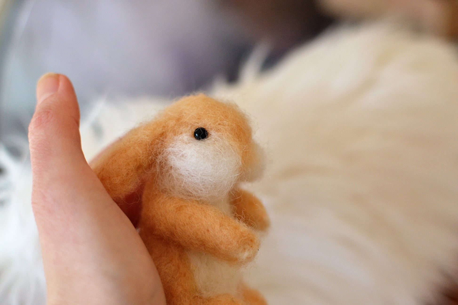 Easter bunny needle felted. felted bunny with egg easter gift needle felted animals