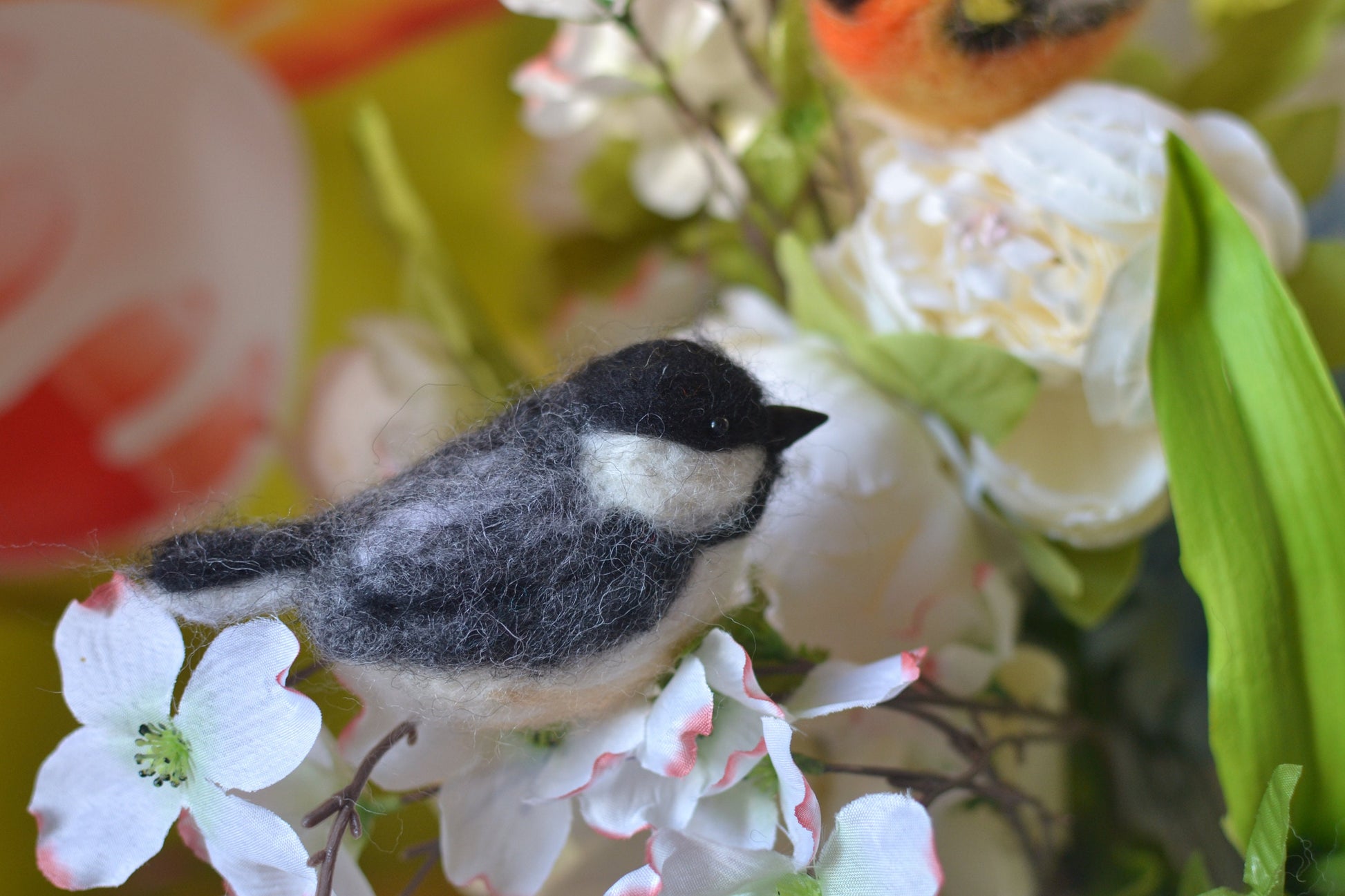 Needle felted birds. Spring birds. Easter birds. Birds home decor. Needle felted animals. Birds ornament. Needle felted Christmas ornament.