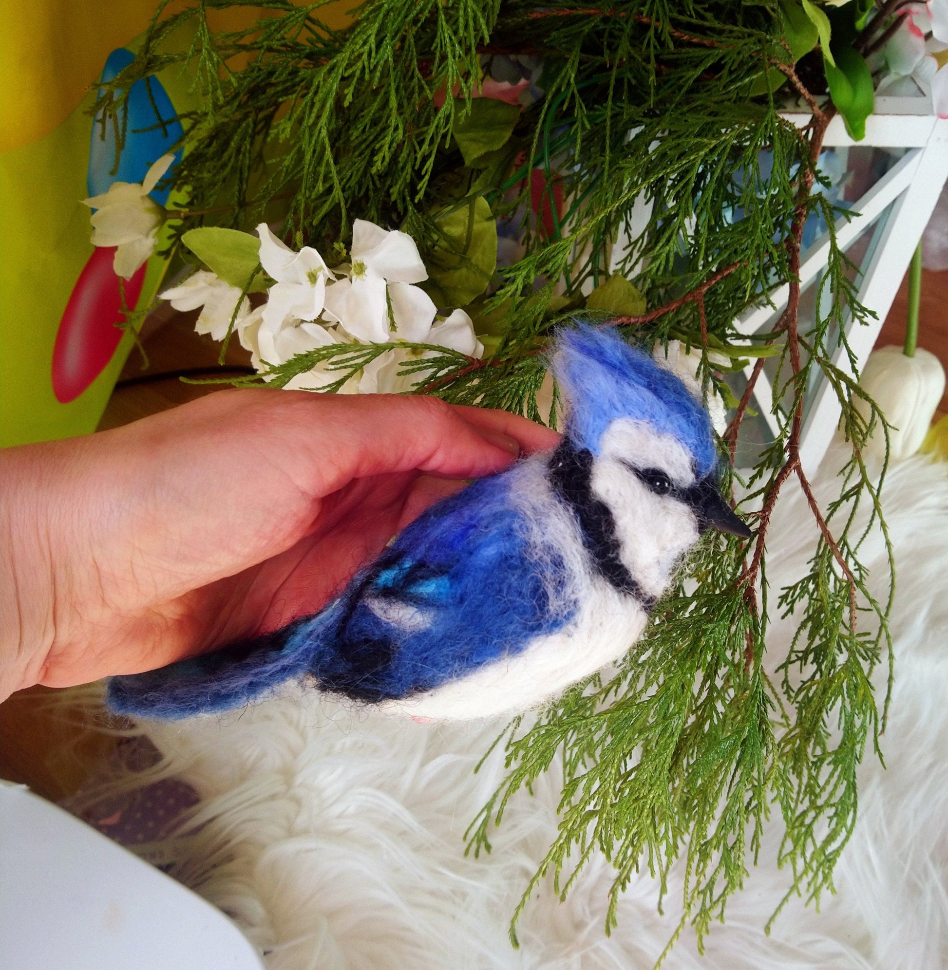 Needle felted birds. Spring birds. Easter Birds home decor. Needle felted animals. Birds ornament. Needle felted Christmas ornament.